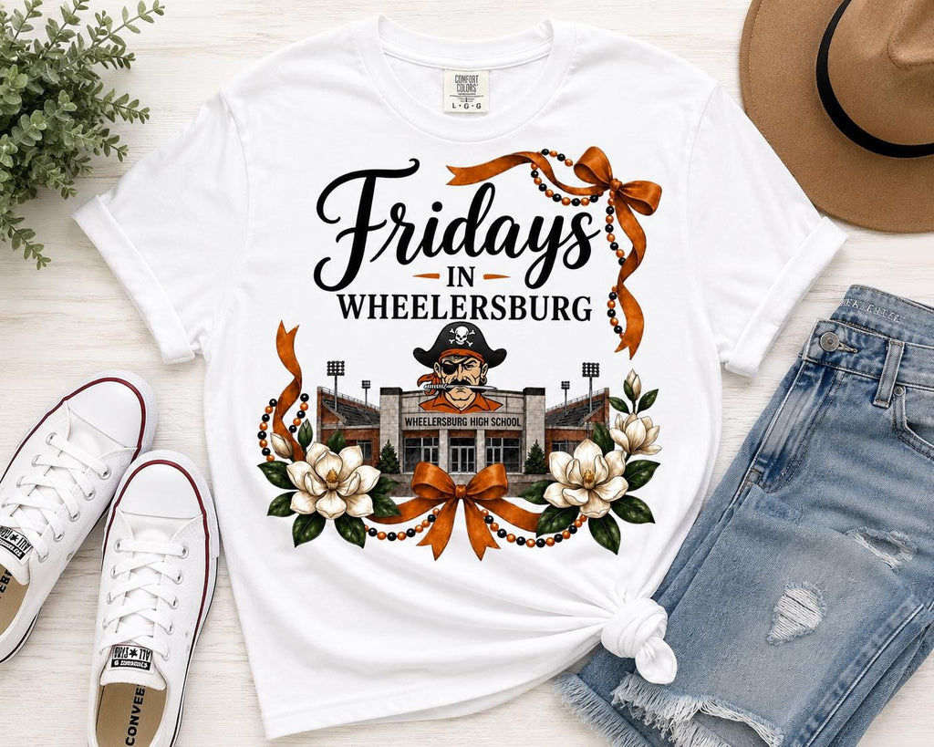 Wheelersburg Pirates Football PNG, Game Day Sublimation Design (Digital Download)
