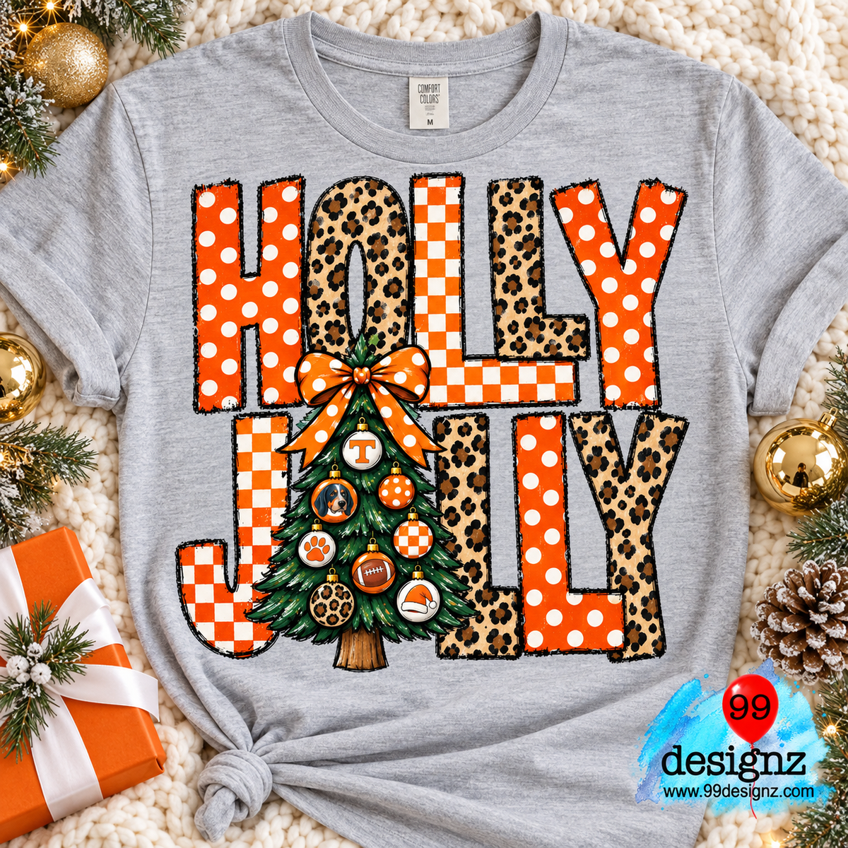 Holly Jolly Tennessee Vols Christmas Design | Digital Download