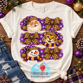 LSU Fans Christmas Tiger Santa & Snowman PNG Digital Download