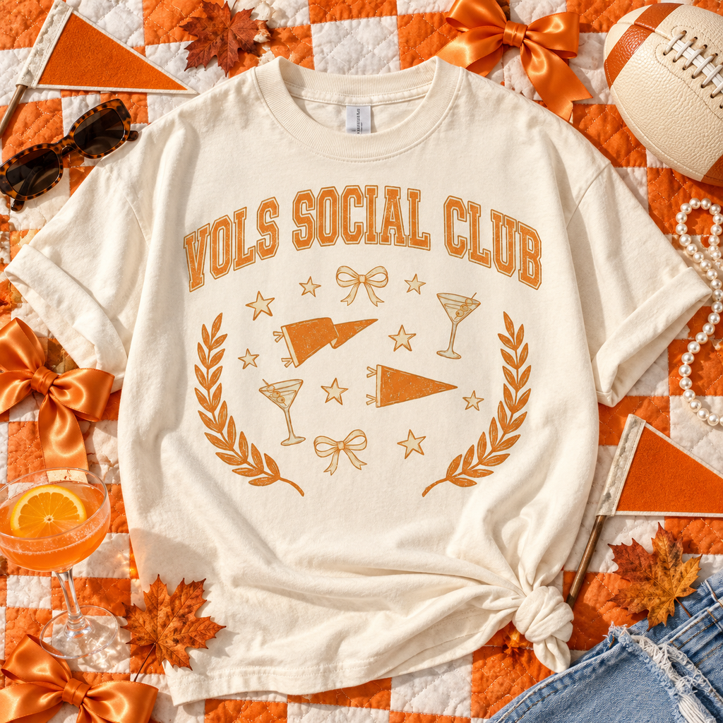 Vols Social Club PNG Design | Tennessee Volunteers Digital Download