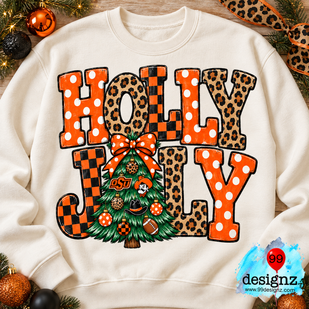 OSU Holly Jolly Christmas Digital Design | Digital Download