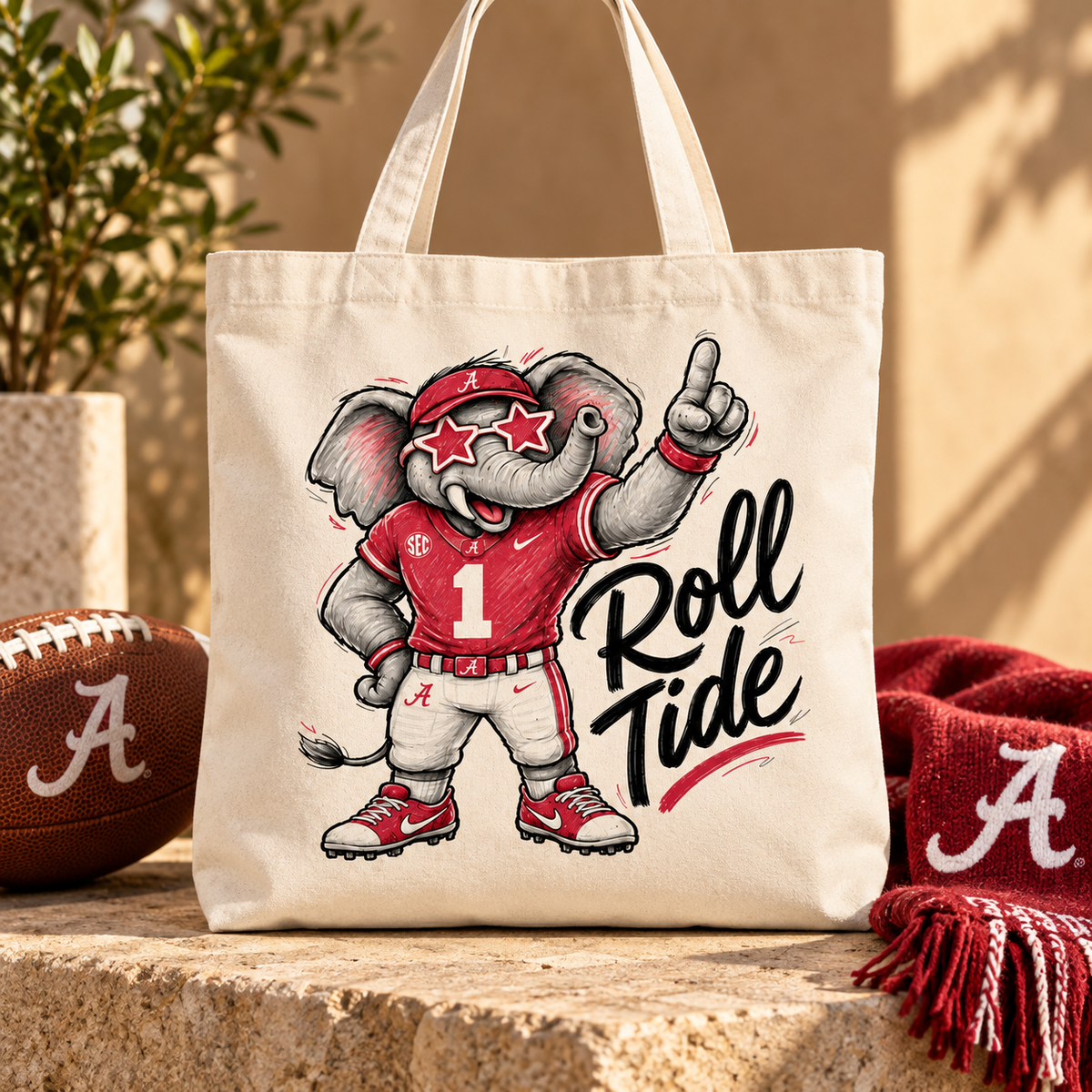 Roll Tide Mascot PNG Design