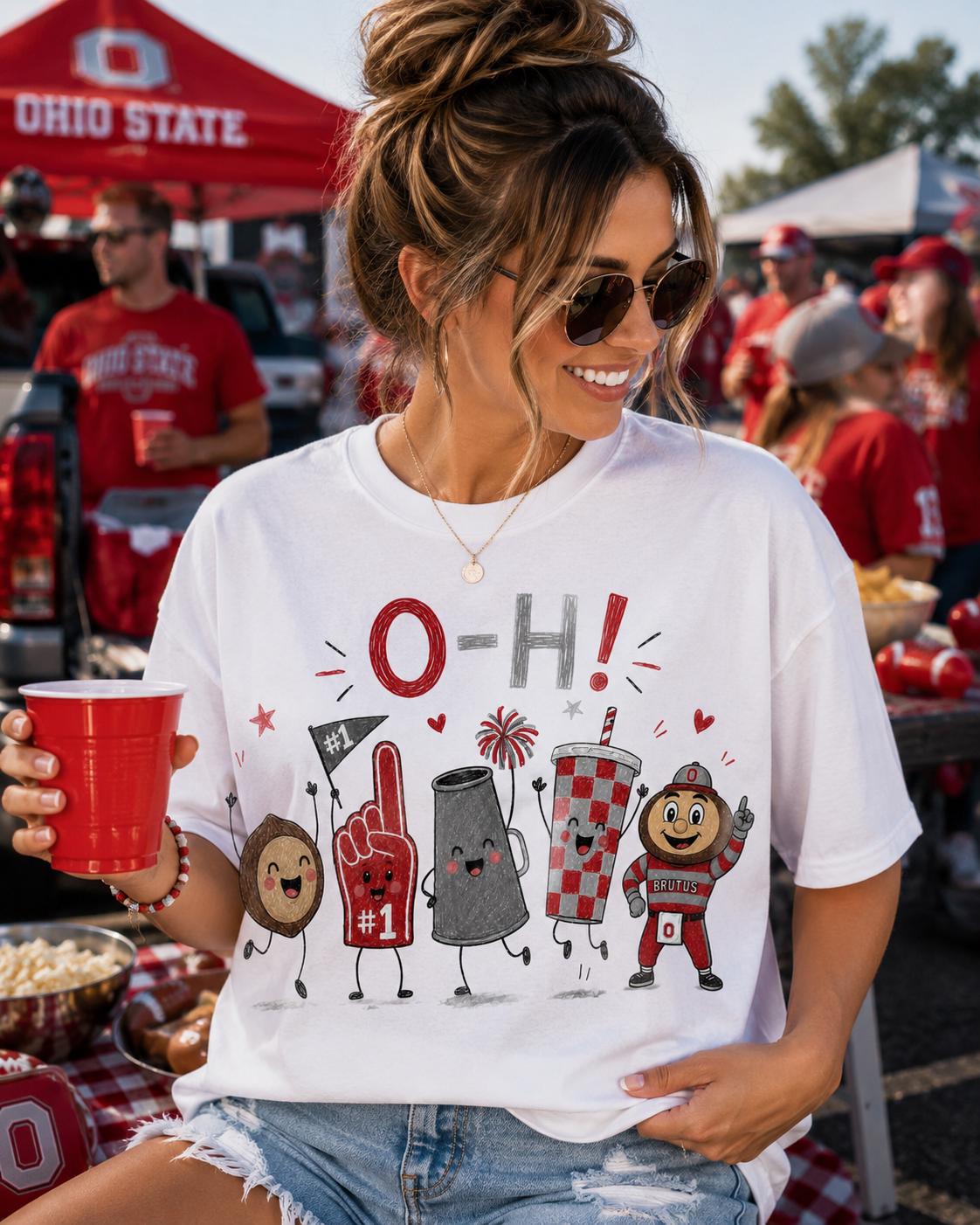 O-H PNG | Ohio Football Mascot Digital Download (Game Day Shirt Design)
