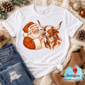 Hook Em Santa & Longhorn Christmas PNG Digital Download for Texas Fans