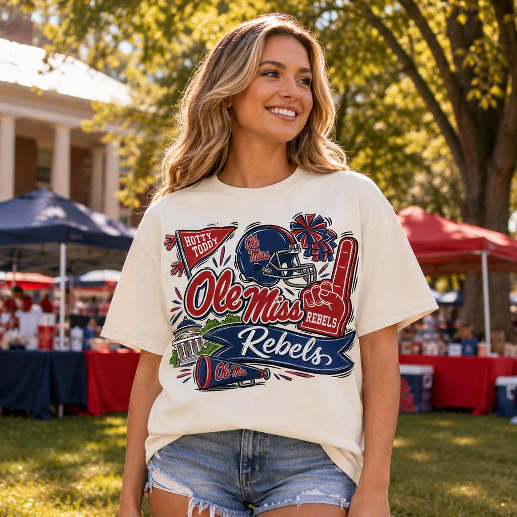 Ole Miss Rebels PNG – Sublimation & DTG Digital Download