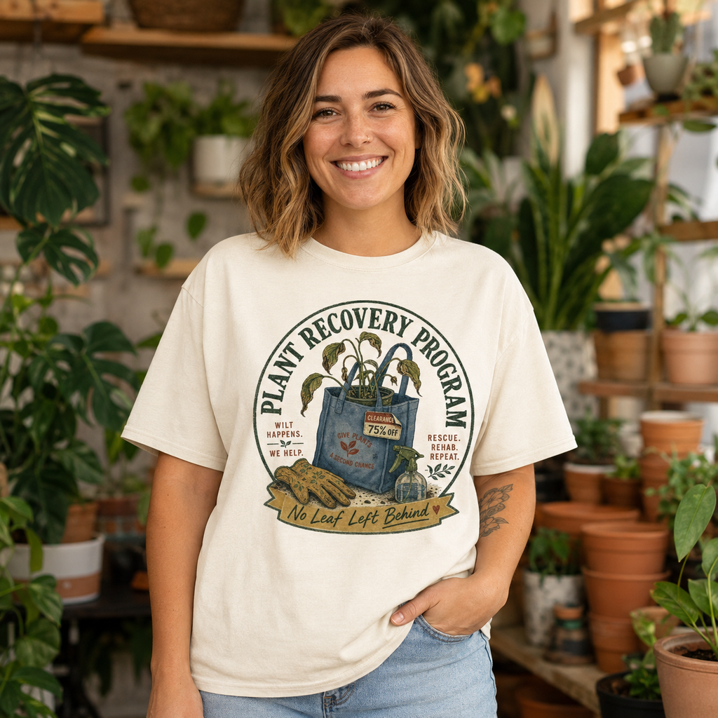 Plant Recovery PNG – Funny Plant Mom Sublimation Design | DTG | HTV | Digital Download