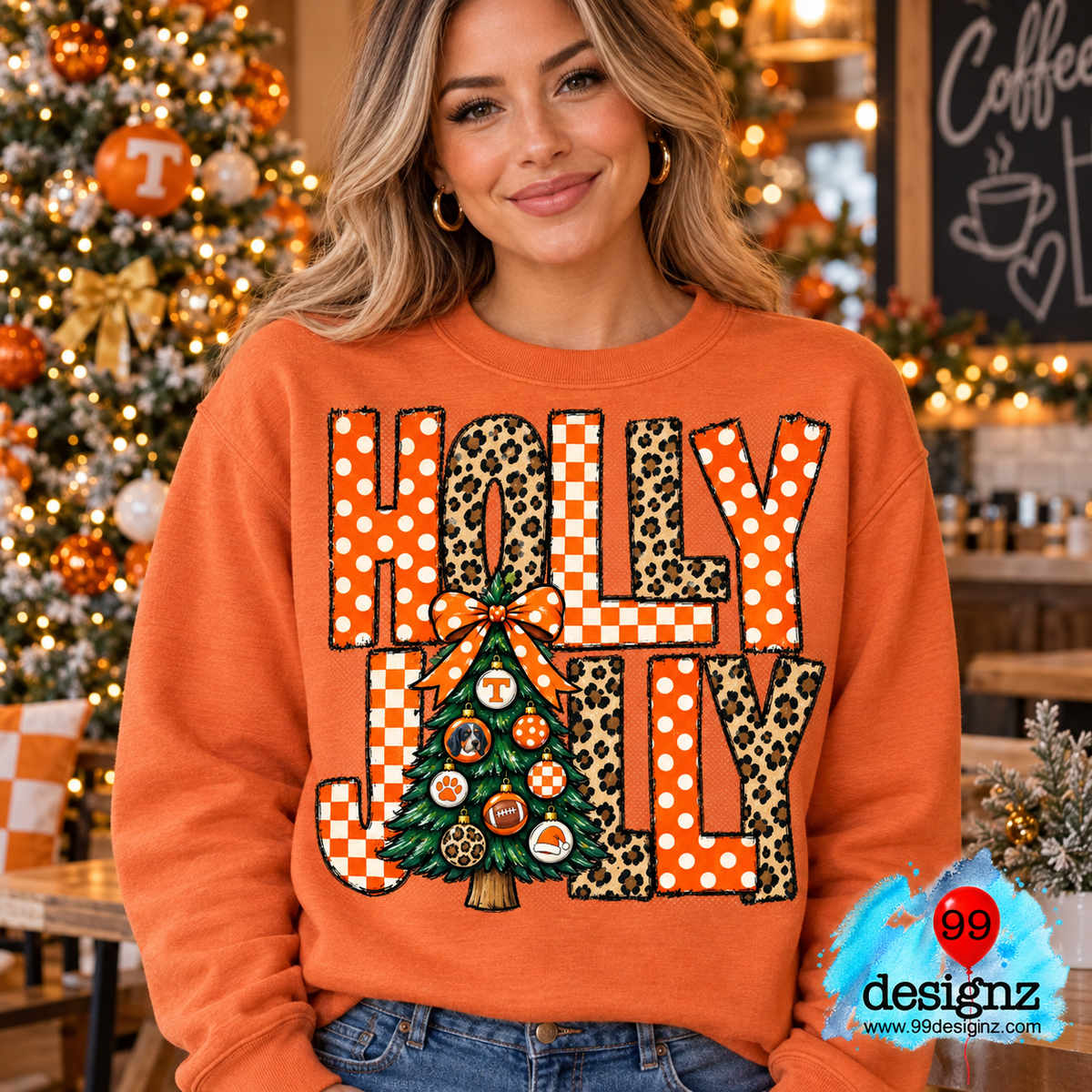Holly Jolly Tennessee Vols Christmas Design | Digital Download
