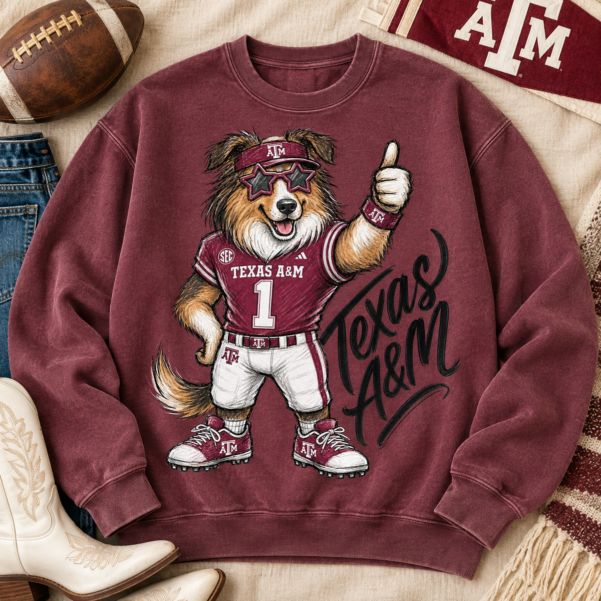 Texas A&M Mascot PNG Design