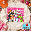Smokey Dog, Snowman & Grinch Christmas PNG – Pink Tennessee Design