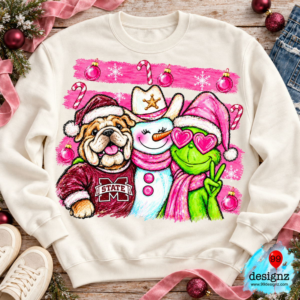 Mississippi Grinch Christmas Design | Digital Download