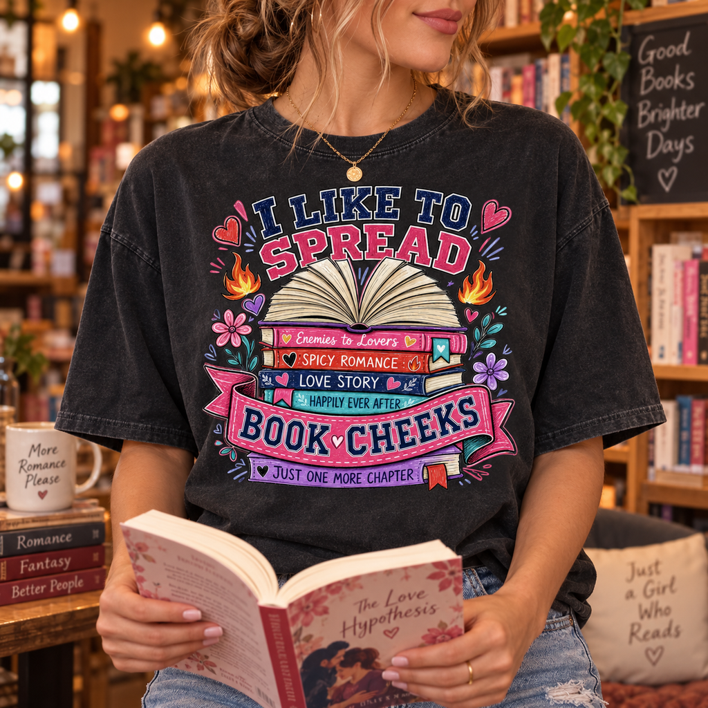 I Like to Spread Book Cheeks PNG