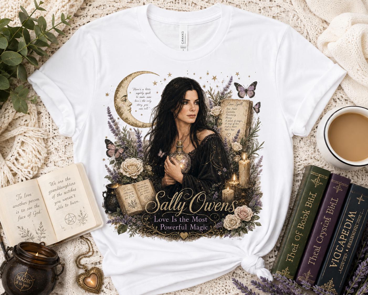 Sally Owens T-Shirt, Practical Magic Inspired Witchy Graphic Tee