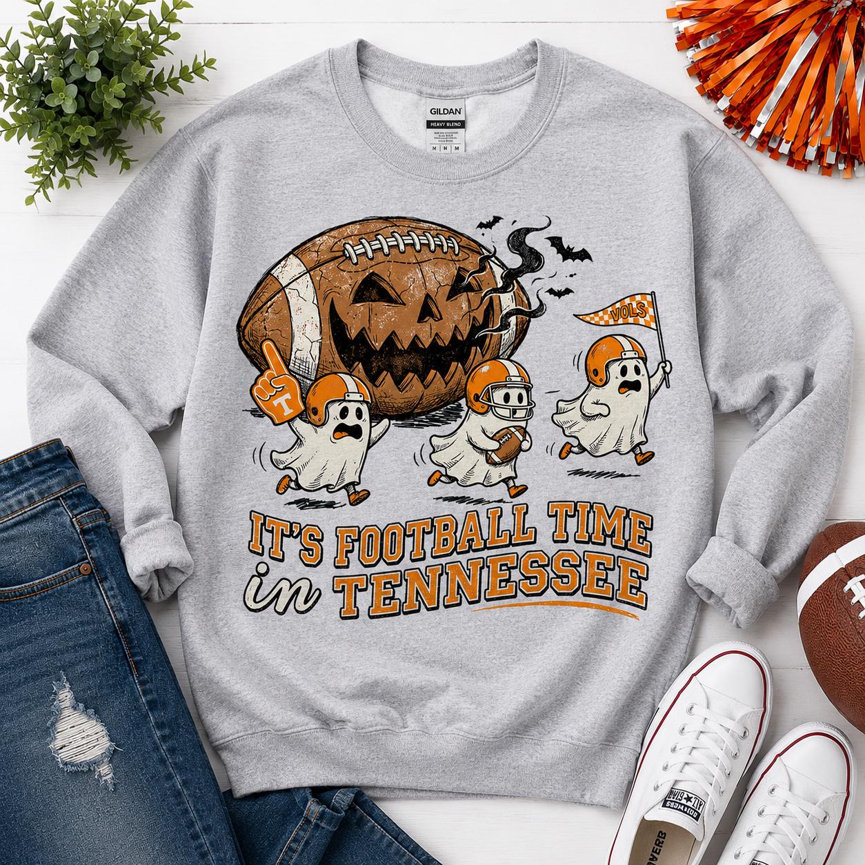 Tennessee Football Halloween PNG, Vols Ghost Spooky Game Day Sublimation Graphic (Digital Download)