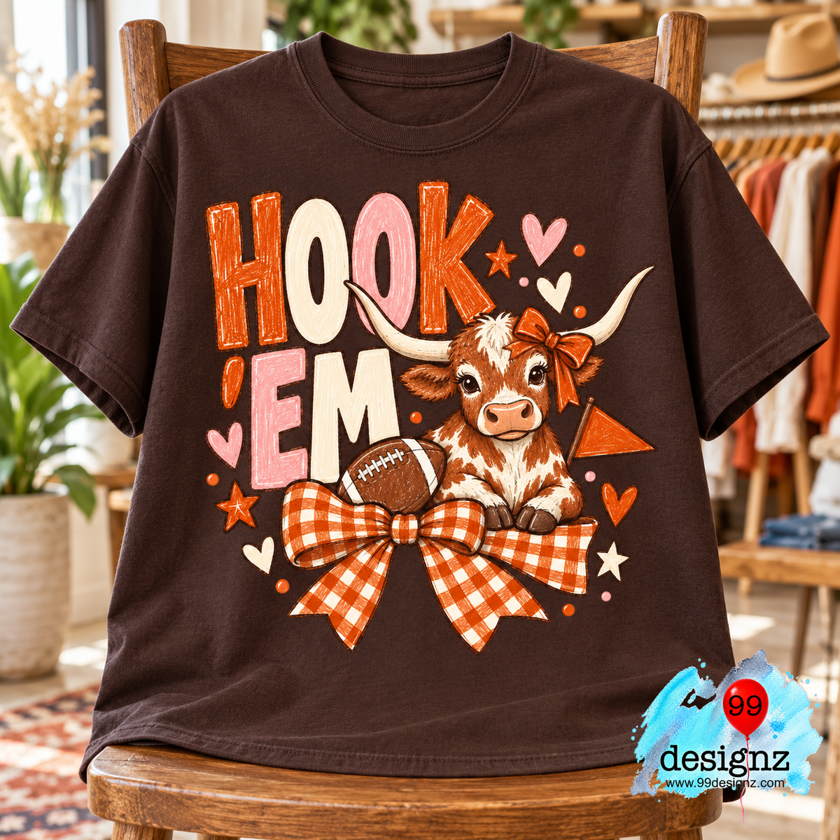 Hook ’Em Horns Texas Longhorns Digital Design | Digital Download