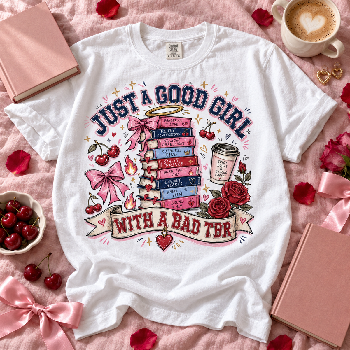 Good Girl Reading List PNG | Coquette BookTok Digital Download