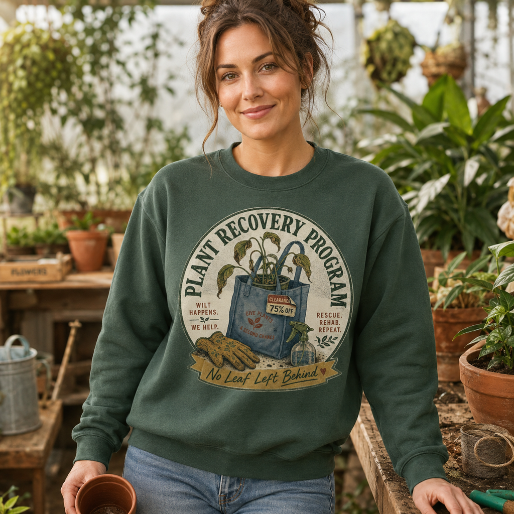 Plant Recovery PNG – Funny Plant Mom Sublimation Design | DTG | HTV | Digital Download
