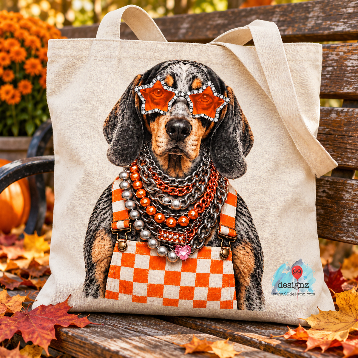 Tennessee Vols Checkerboard Dog PNG Digital Download for Fans