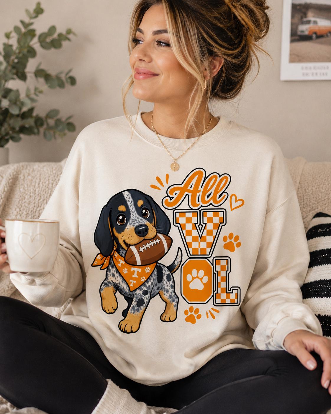 Smokey Dog PNG, Tennessee Football Fan Art, Game Day Apparel Design (Digital Download)