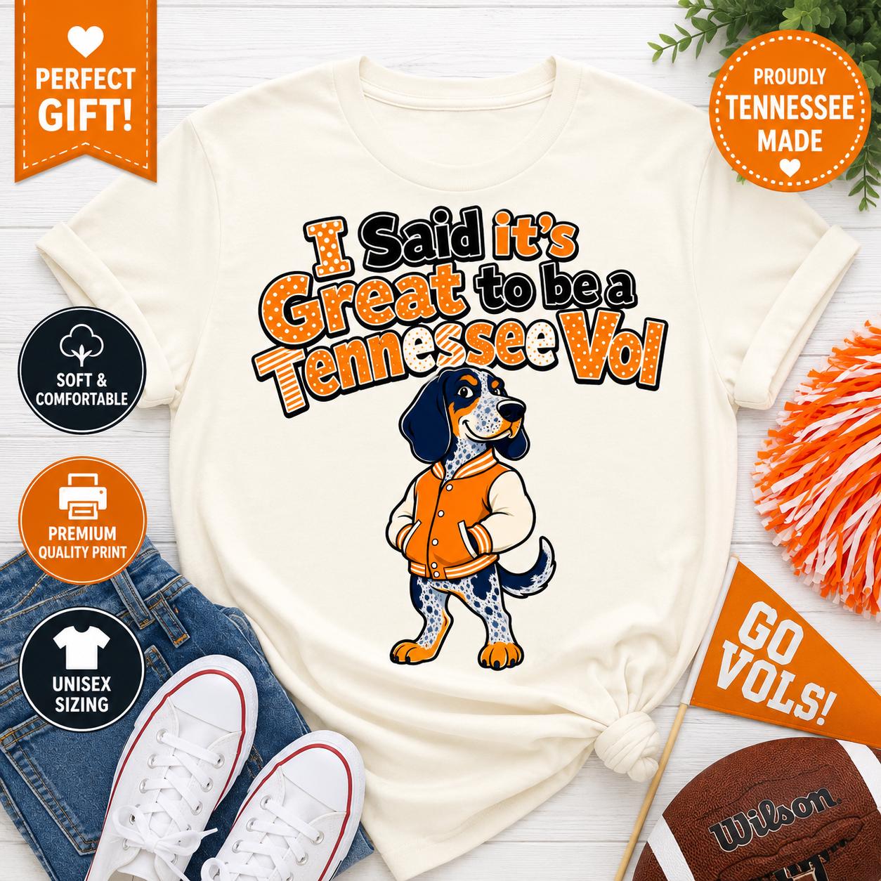 Tennessee Vol Football Dog PNG | Game Day Sublimation Design (Digital Download)