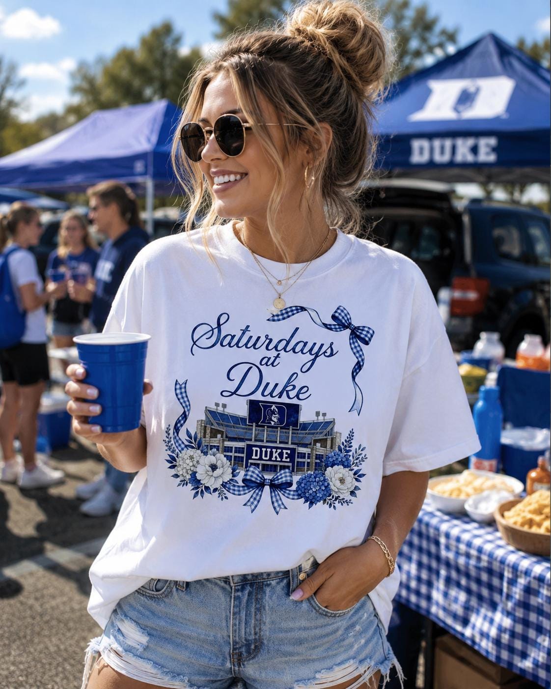 Saturdays at Duke PNG, Blue Devils Football Stadium Design (Digital Download)