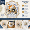 Vintage Floral Tennessee Football Helmet PNG, Rocky Top Game Day Sublimation (Digital Download)