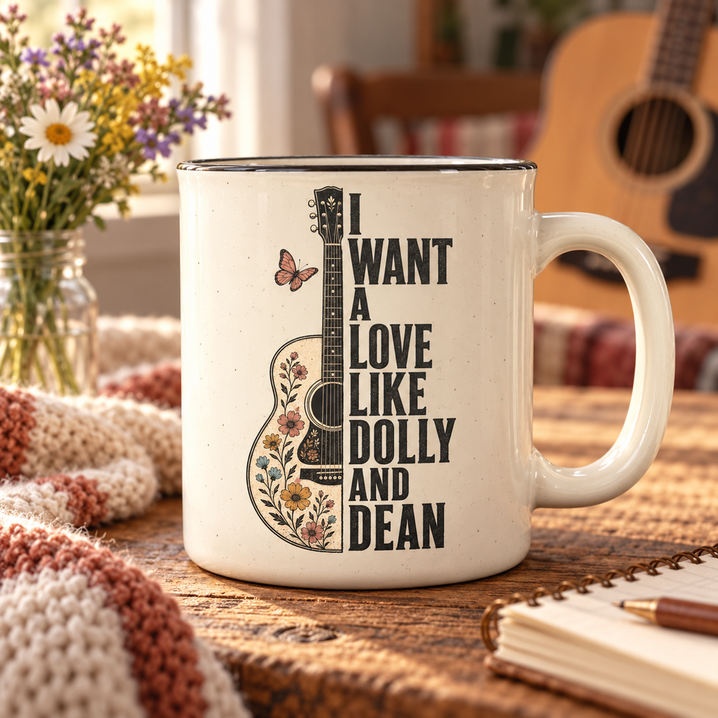 Love Like Dolly and Dean PNG – Country Music Sublimation Design