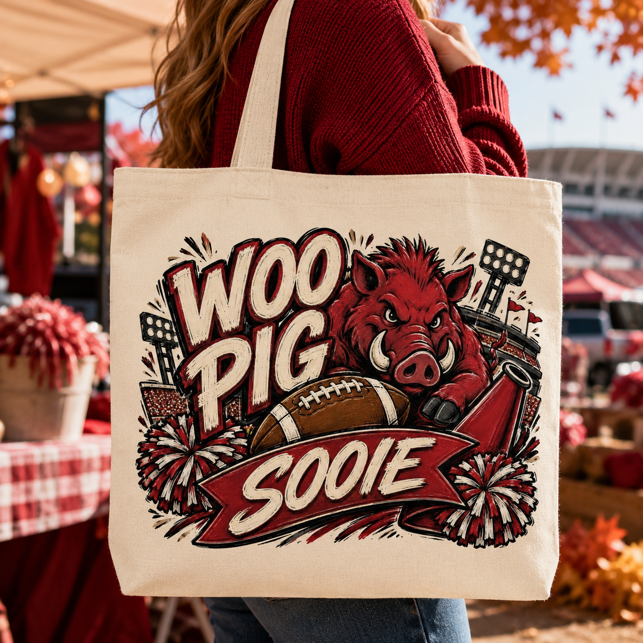 Woo Pig PNG Design | Razorbacks Sublimation & DTG Digital Download
