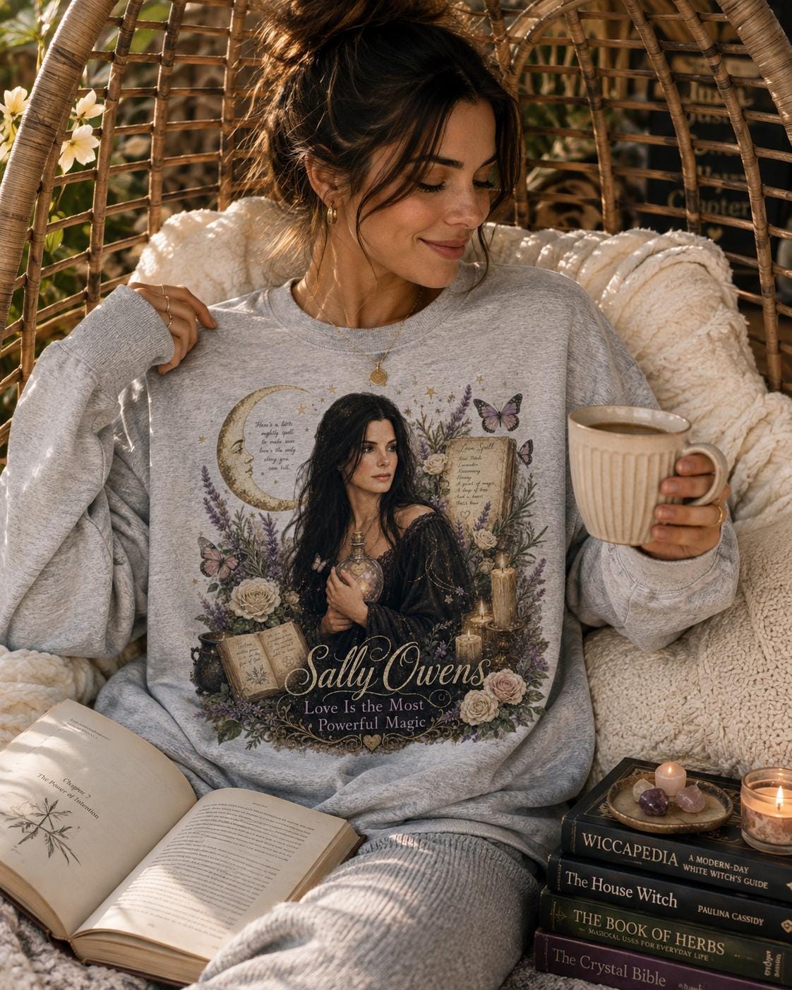 Sally Owens T-Shirt, Practical Magic Inspired Witchy Graphic Tee