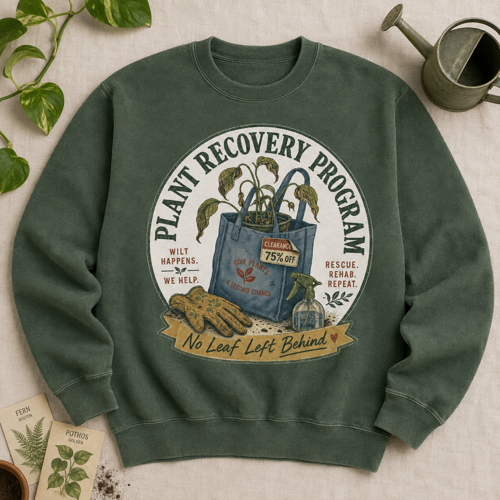 Plant Recovery PNG – Funny Plant Mom Sublimation Design | DTG | HTV | Digital Download
