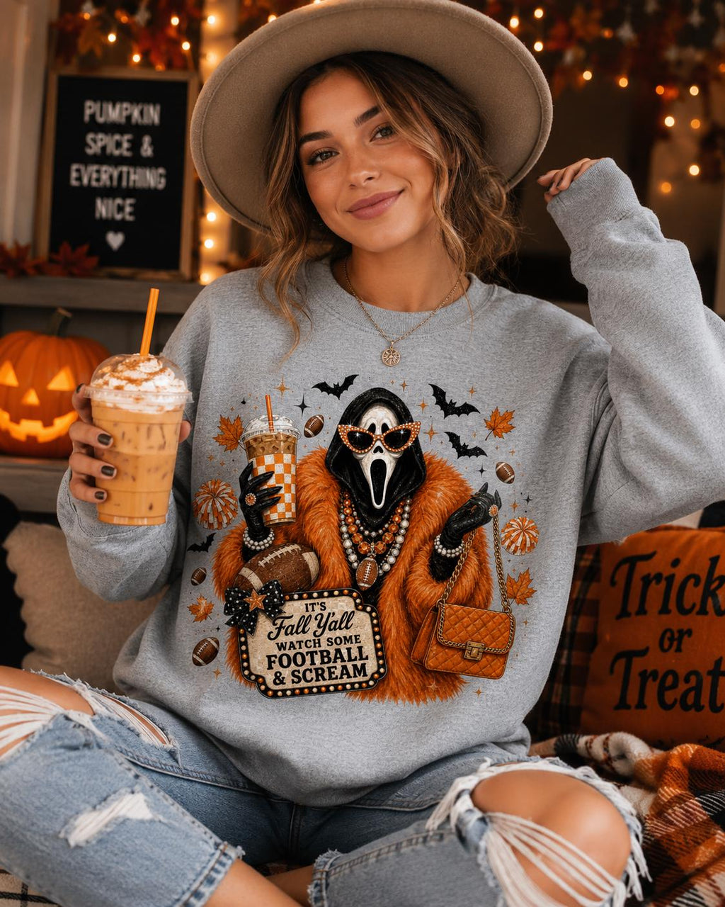 Scream Football Mom PNG – It’s Fall Y’all, Watch Some Football & Scream | Digital Download
