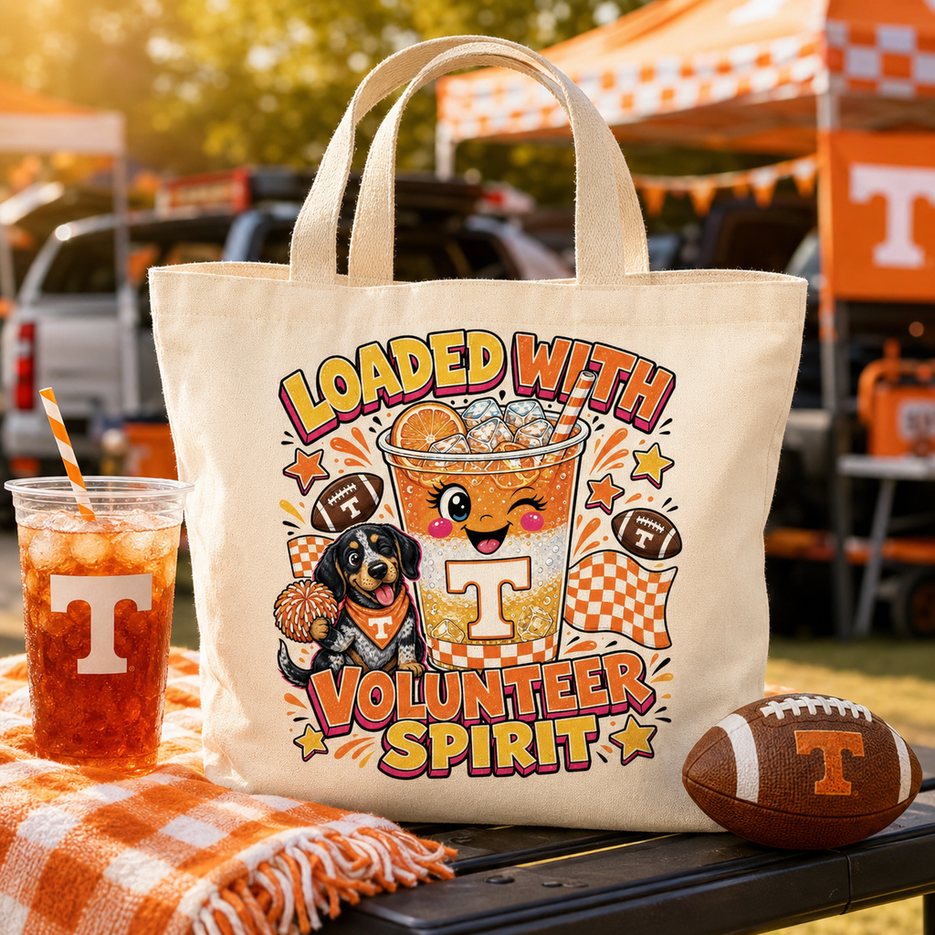 Loaded with TN Spirit PNG – Tennessee Game Day Sublimation Design