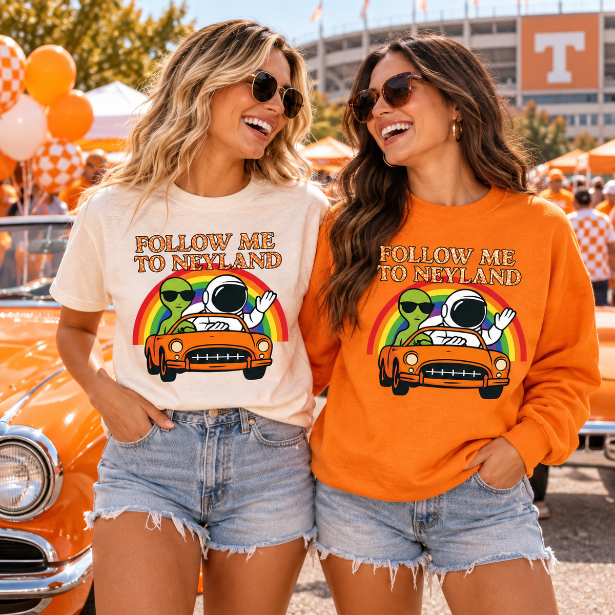 Follow Me to Neyland PNG Design | Tennessee Game Day Sublimation DTG HTV