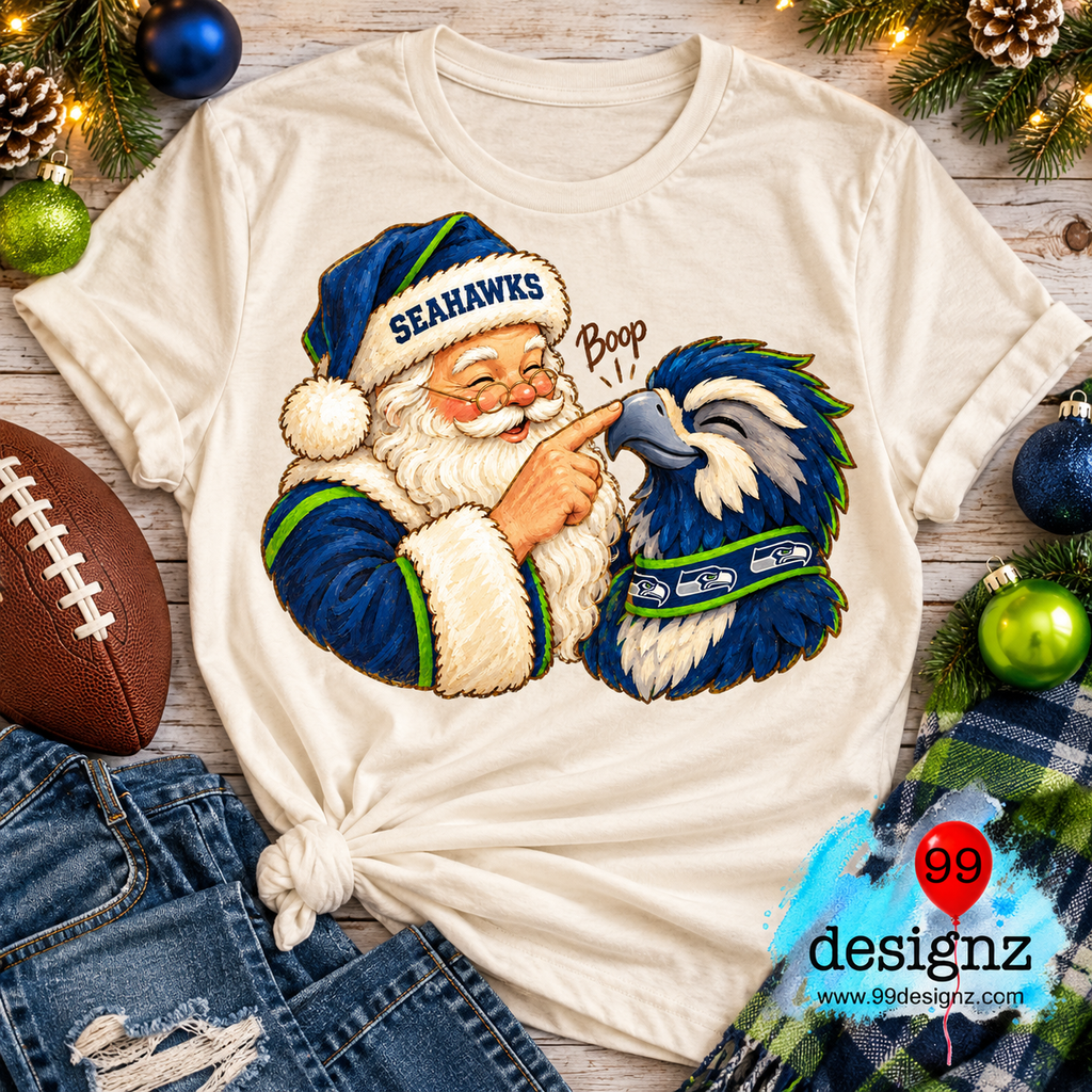 Seahawks PNG Digital Download | Game Day Shirt Design