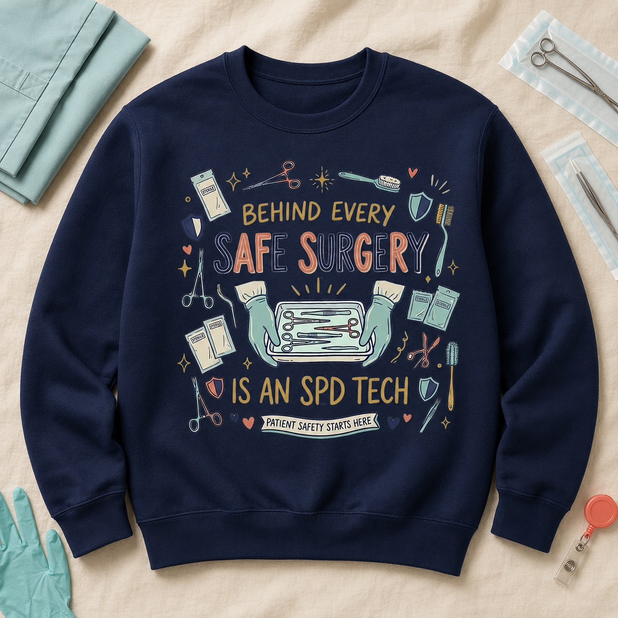 SPD Tech PNG – Behind Every Safe Surgery Is an SPD Tech | Digital Download
