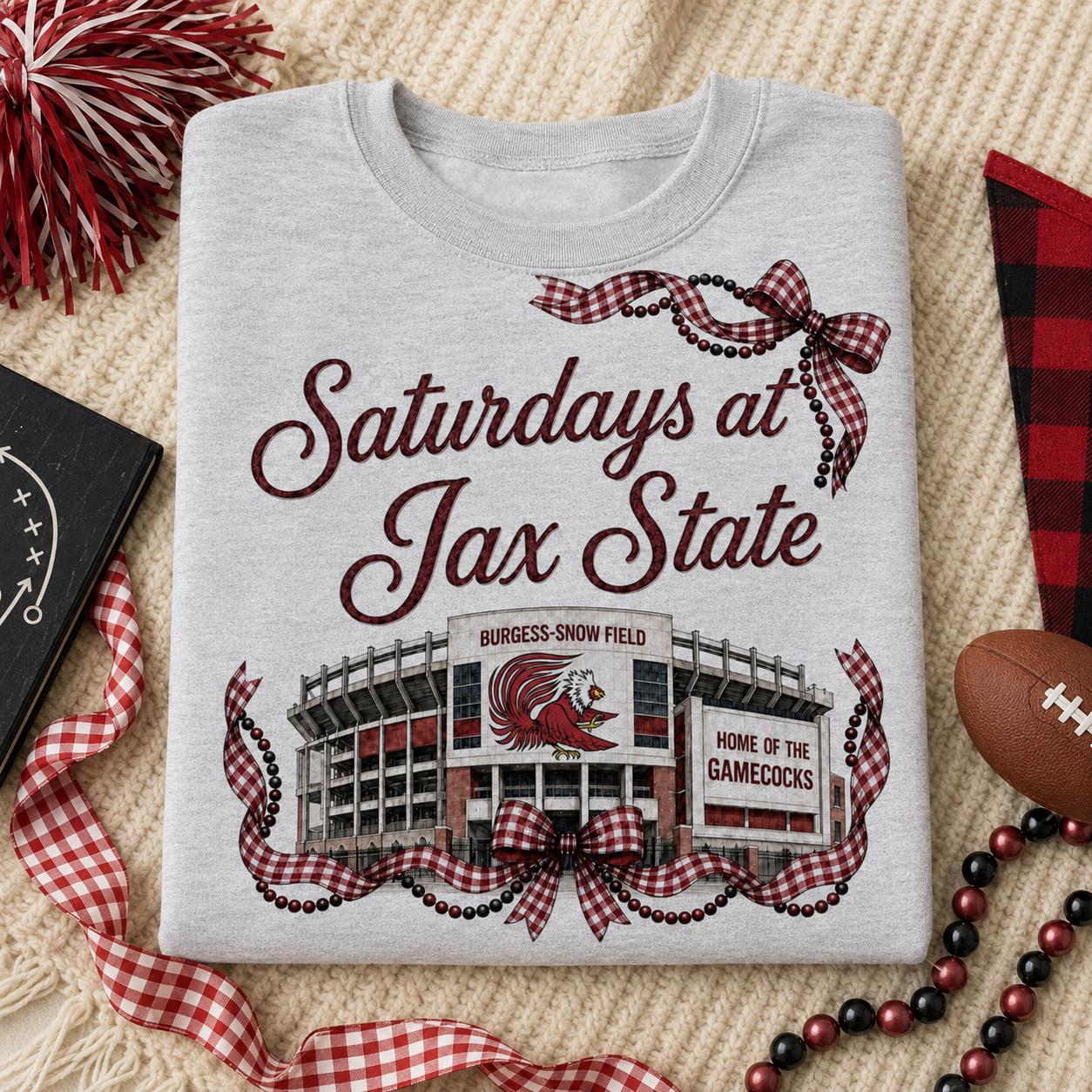 Jax State Gamecocks Football PNG, Burgess Snow Field Design (Digital Download)