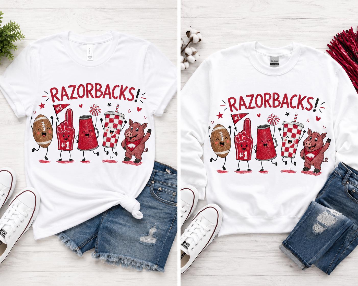 Razorbacks PNG | Arkansas Football Game Day Mascot Design (Digital Download)
