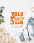 Vols Tennessee Floral PNG, Orange Bow Game Day Design (Digital Download)