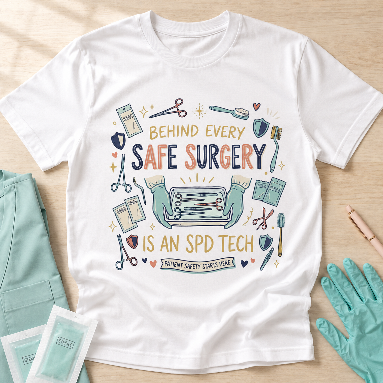 SPD Tech PNG – Behind Every Safe Surgery Is an SPD Tech | Digital Download