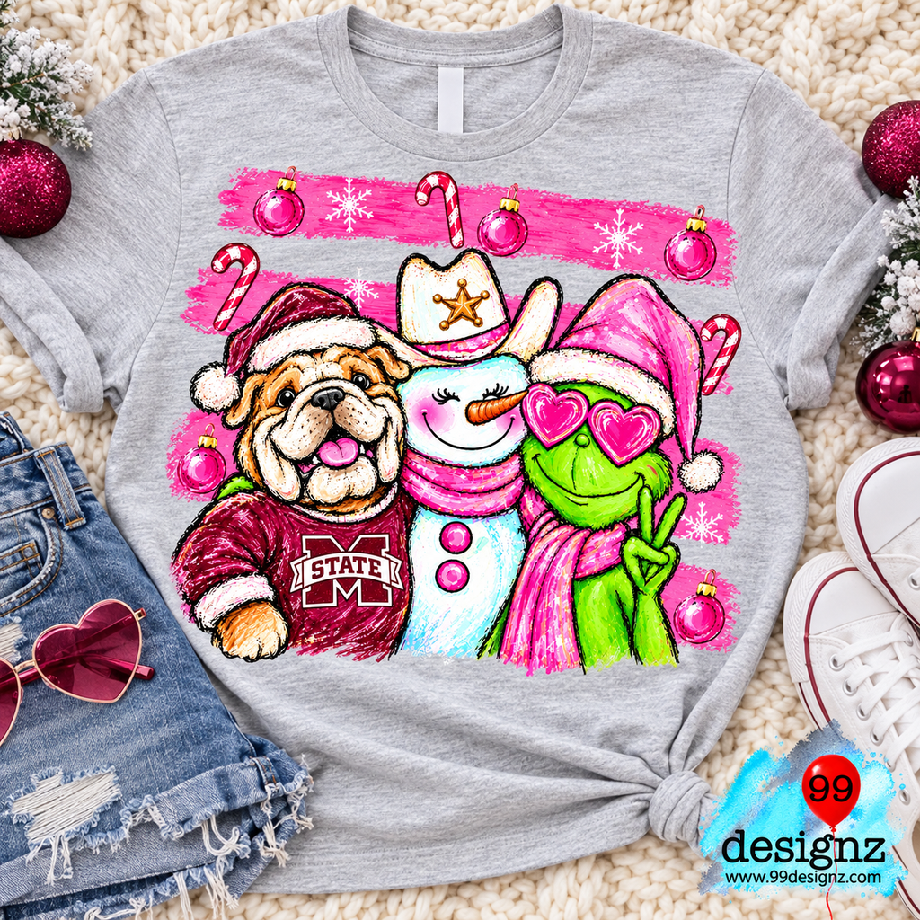 Mississippi Grinch Christmas Design | Digital Download