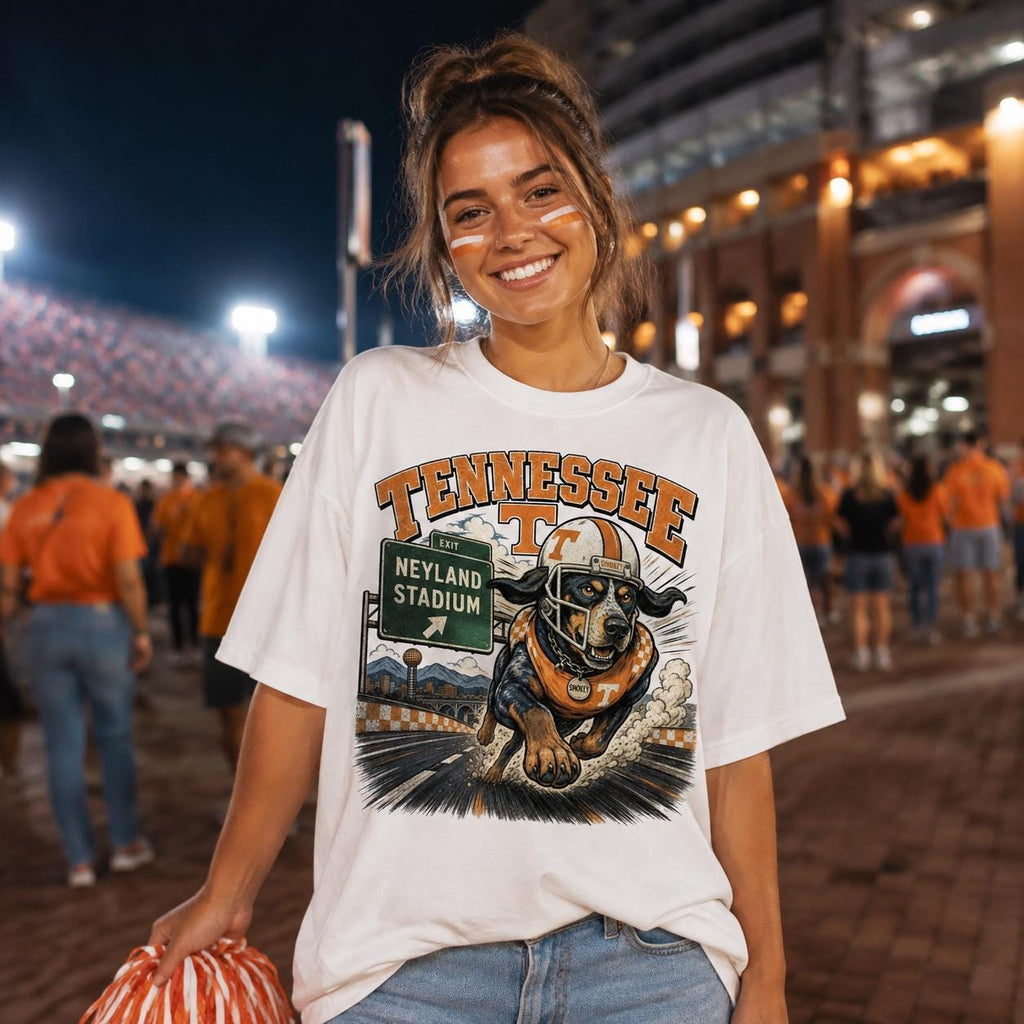 Tennessee Football PNG, Smokey Neyland Stadium Game Day Digital Download