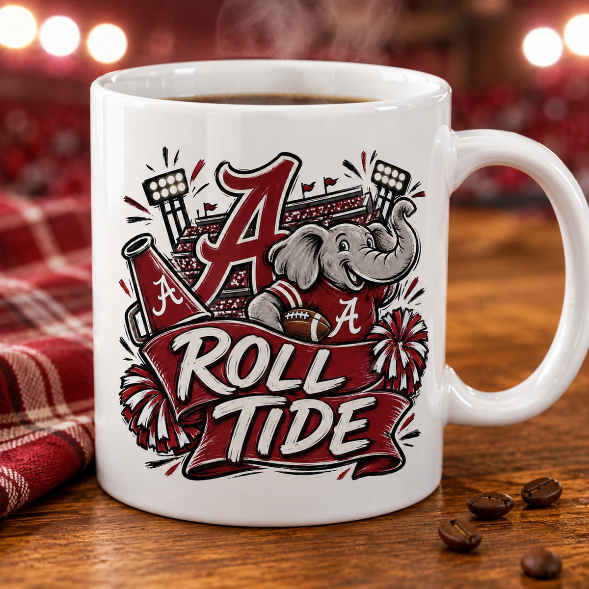 Roll Tide PNG Design | Alabama Crimson Tide Sublimation & DTG Digital Download