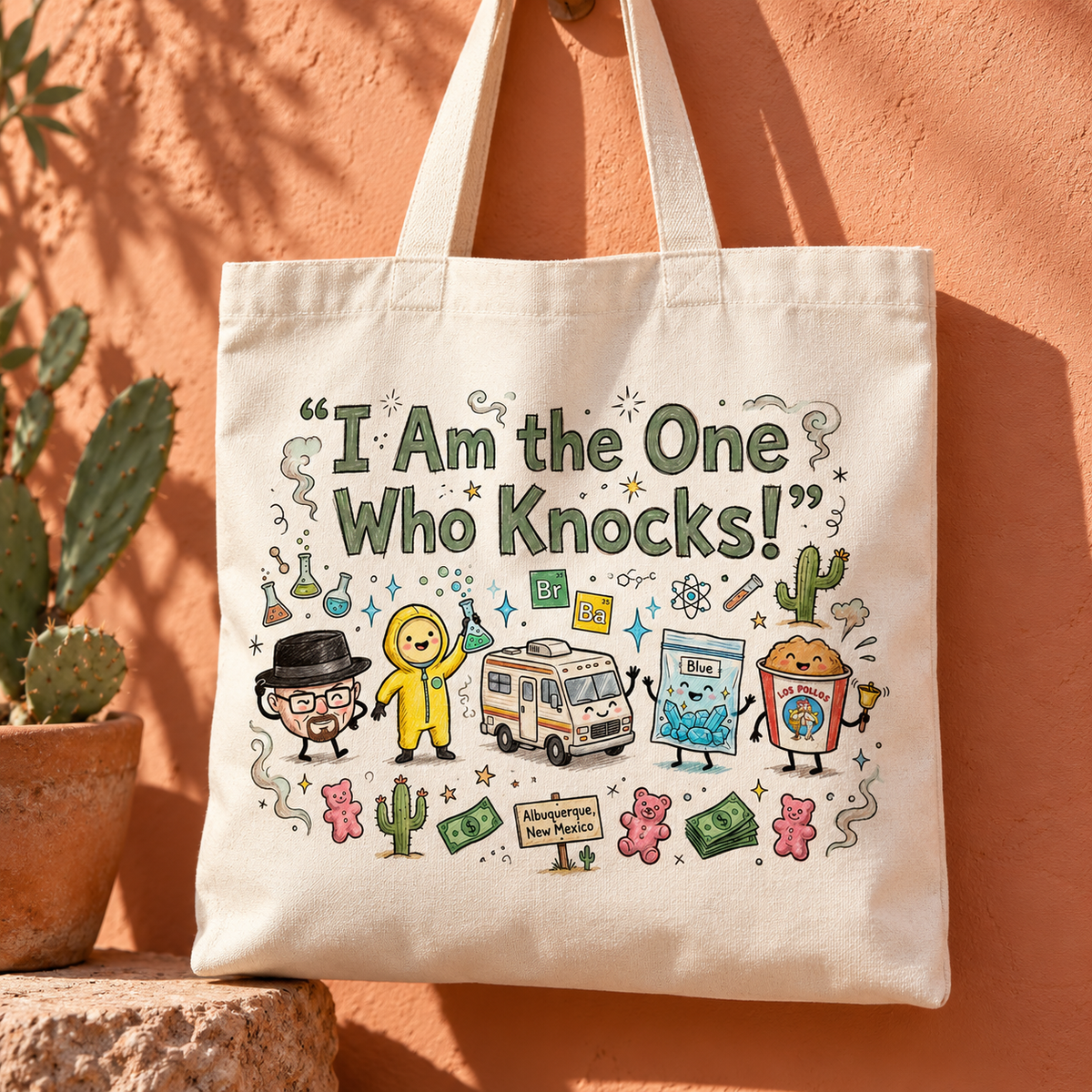 I’m the One Who Knocks Quote PNG Digital Download | Pop Culture Design