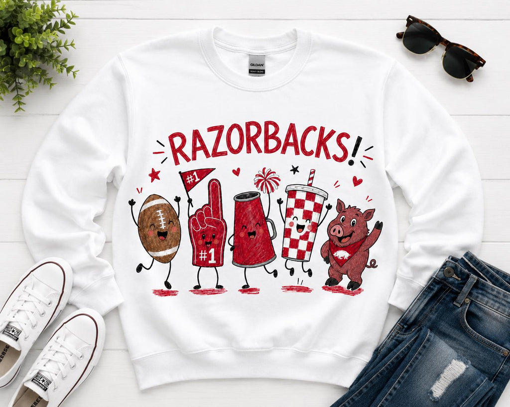 Razorbacks PNG | Arkansas Football Game Day Mascot Design (Digital Download)
