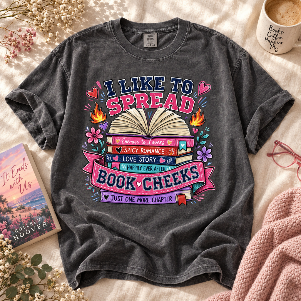 I Like to Spread Book Cheeks PNG