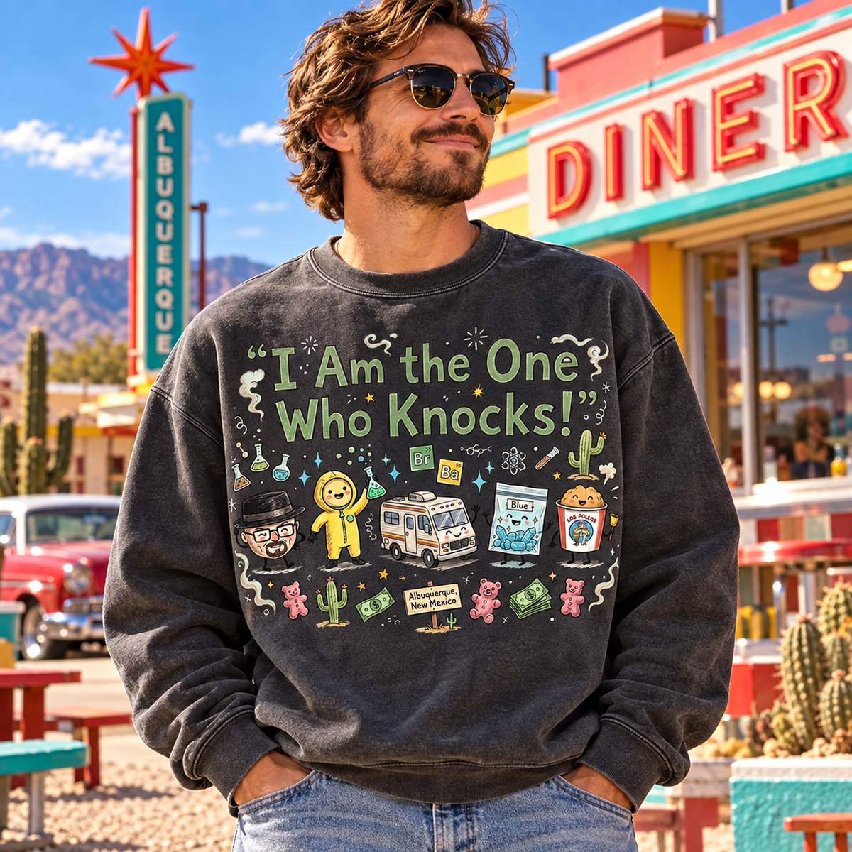 I’m the One Who Knocks Quote PNG Digital Download | Pop Culture Design