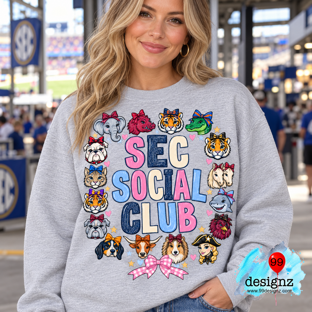 SEC Social Club Game Day Digital Design | Digital Download