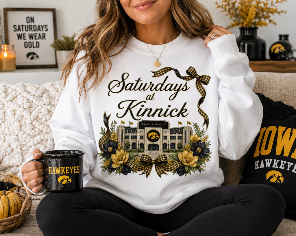 Saturdays at Kinnick PNG, Iowa Hawkeyes Stadium Design (Digital Download)