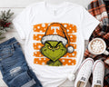 Grinch Tennessee Christmas Shirt, Orange Green Holiday Tee, Football Fan Game Day