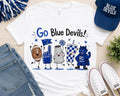 Gate City Blue Devils PNG, Football Mascot Sublimation Design (Digital Download)