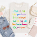 Faithful So Good Christian PNG, Colorful Worship Quote Design (Digital Download)